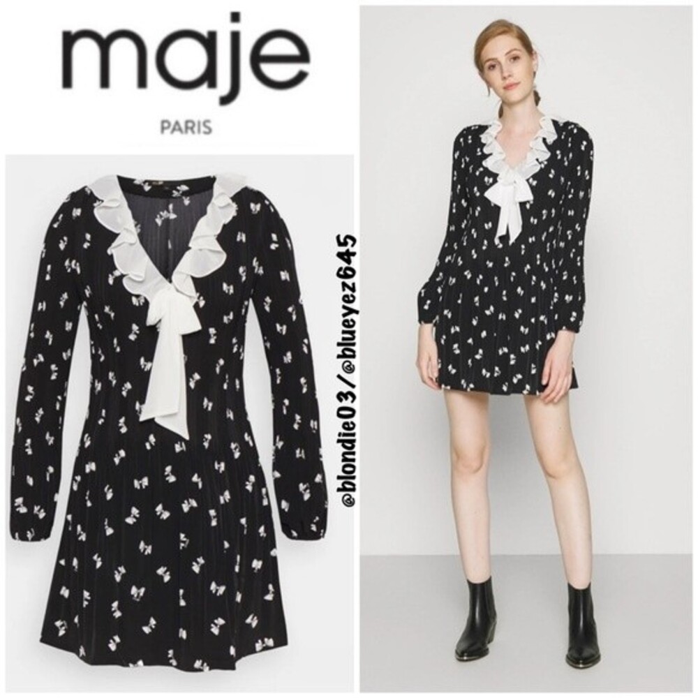 Maje Rockale Day Dress FR36/US4